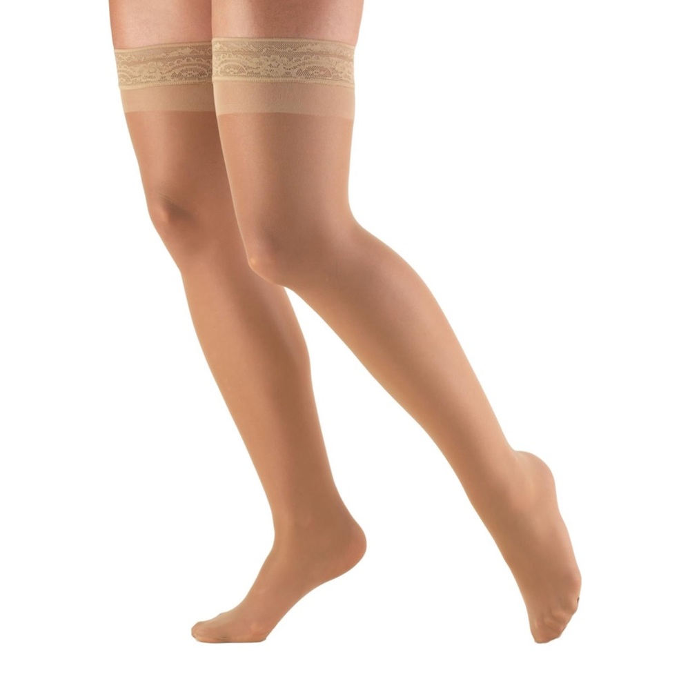Sheer Compression Stockings 15-20 ND size L